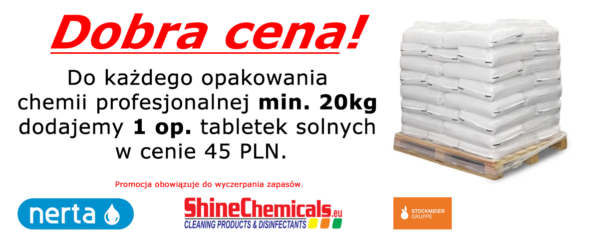 zestaw tabletki solne do profesjonalnej chemii