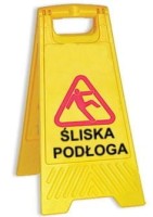 CleanPRO - Tablica ostrzegawcza bez logo - śliska podłoga