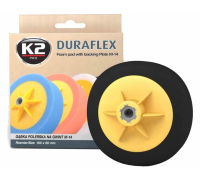 K2 - Gąbki Polerskie Duraflex - system mocowania: gwint, czarna - wykończeniowa