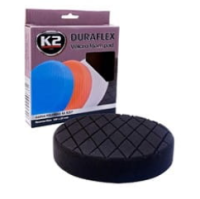 K2 - Gąbki Polerskie Duraflex - system mocowania: rzep, czarna - wykończeniowa