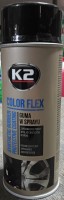 K2 Color flex guma spray czarny połysk 400ml